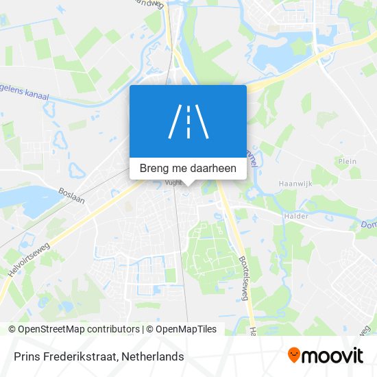 Prins Frederikstraat kaart