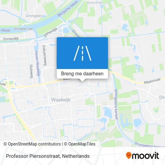 Professor Piersonstraat kaart
