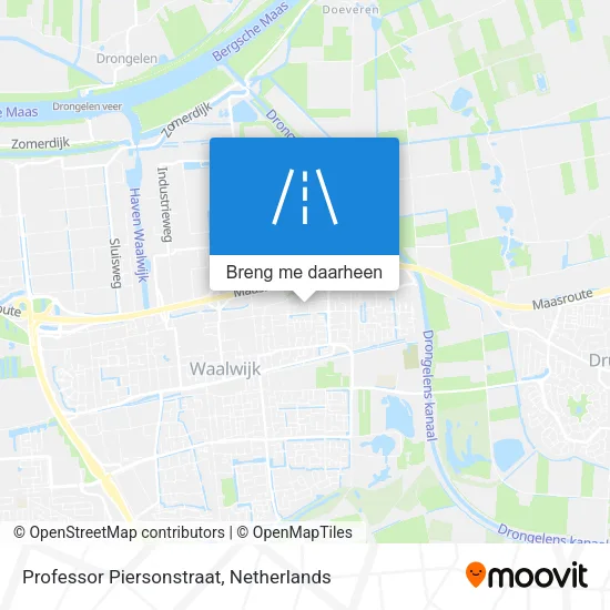 Professor Piersonstraat kaart