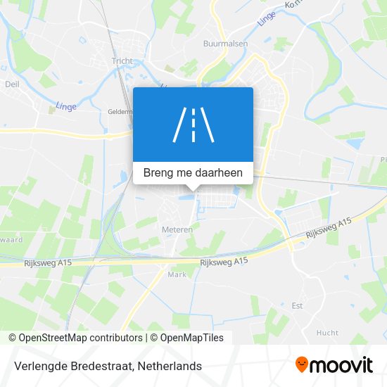 Verlengde Bredestraat kaart