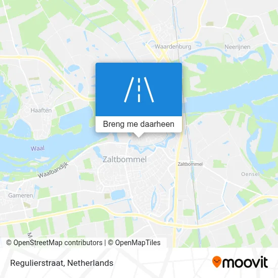 Regulierstraat kaart