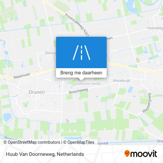 Huub Van Doorneweg kaart