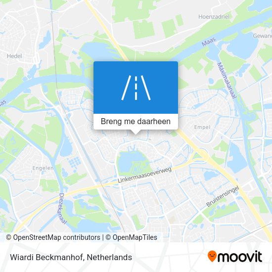 Wiardi Beckmanhof kaart