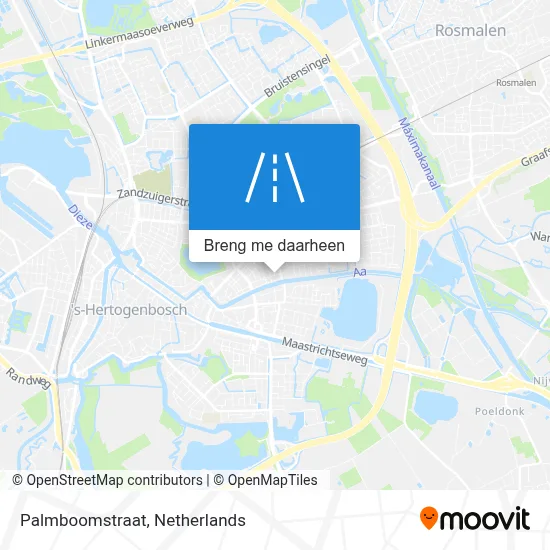 Palmboomstraat kaart