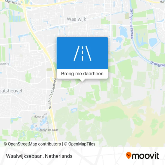 Waalwijksebaan kaart