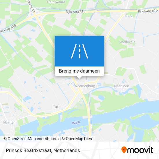 Prinses Beatrixstraat kaart