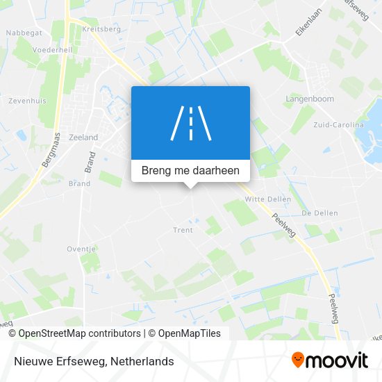 Nieuwe Erfseweg kaart