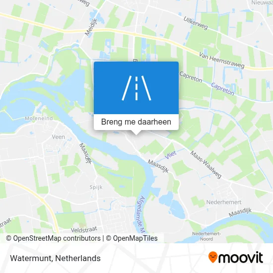 Watermunt kaart