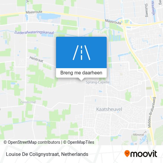 Louise De Colignystraat kaart