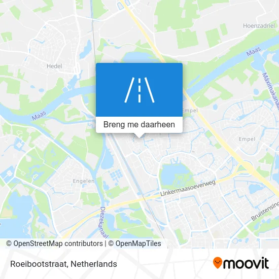 Roeibootstraat kaart