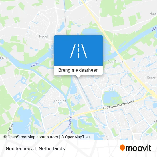 Goudenheuvel kaart