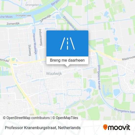 Professor Kranenburgstraat kaart