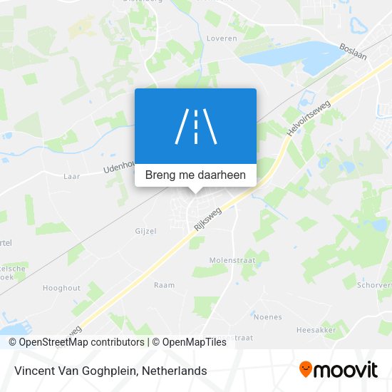 Vincent Van Goghplein kaart