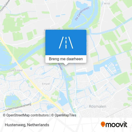 Hustenweg kaart