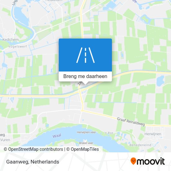 Gaanweg kaart