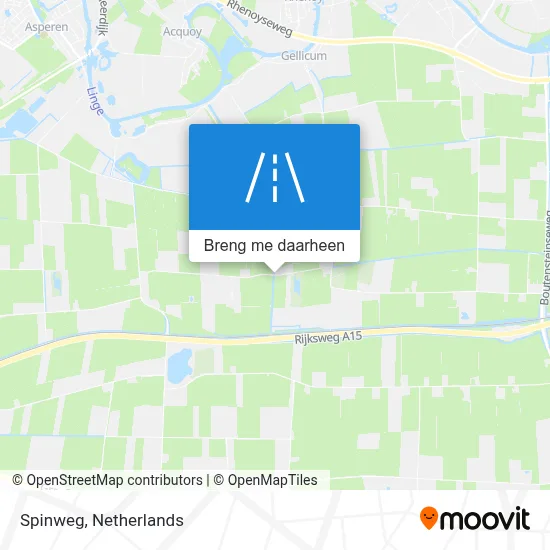 Spinweg kaart
