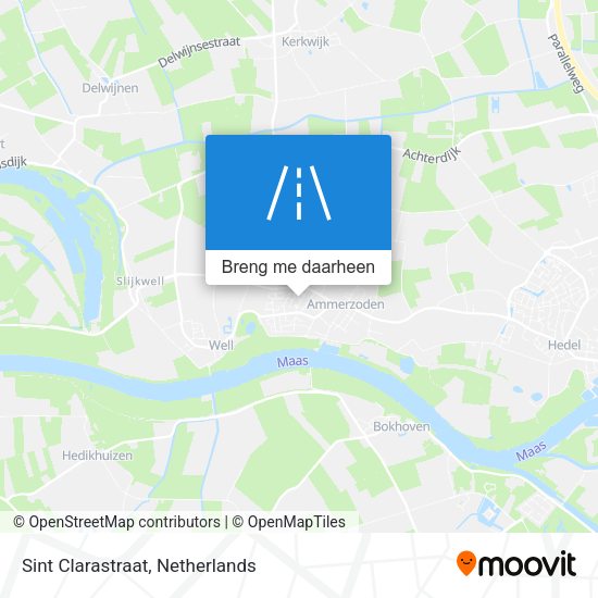Sint Clarastraat kaart