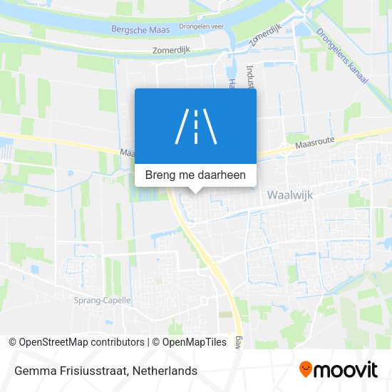 Gemma Frisiusstraat kaart