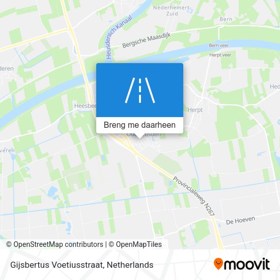 Gijsbertus Voetiusstraat kaart