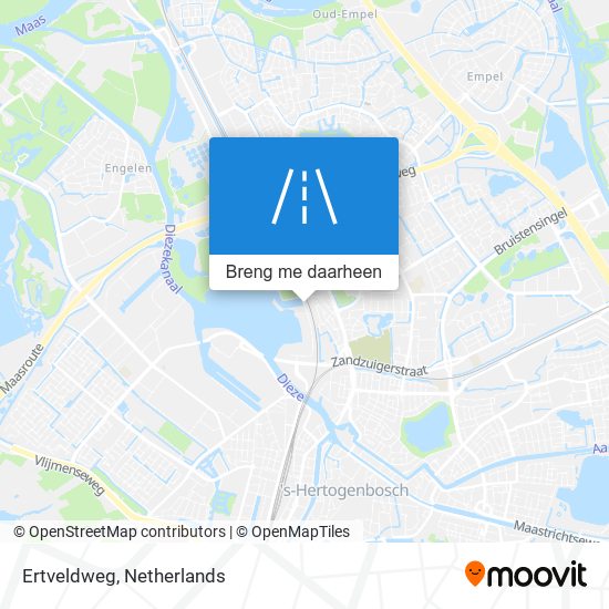 Ertveldweg kaart