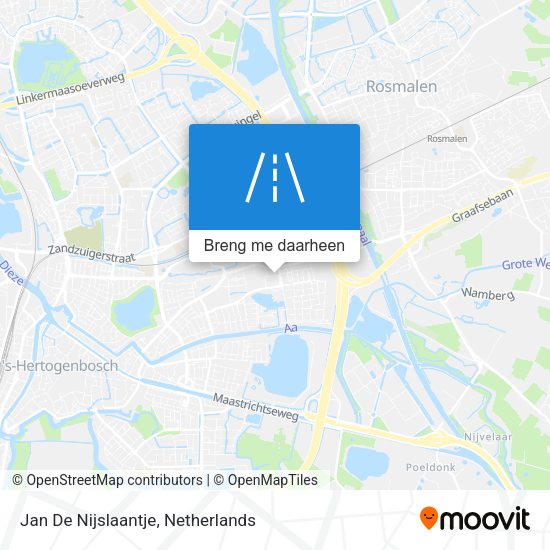 Jan De Nijslaantje kaart
