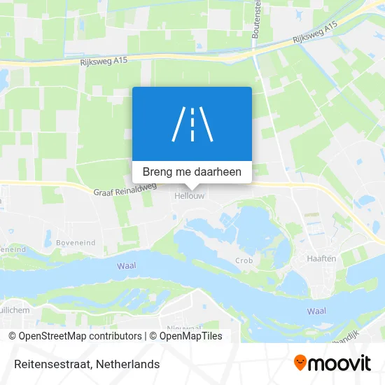 Reitensestraat kaart