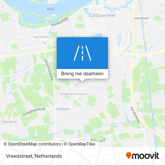 Vreedstraat kaart