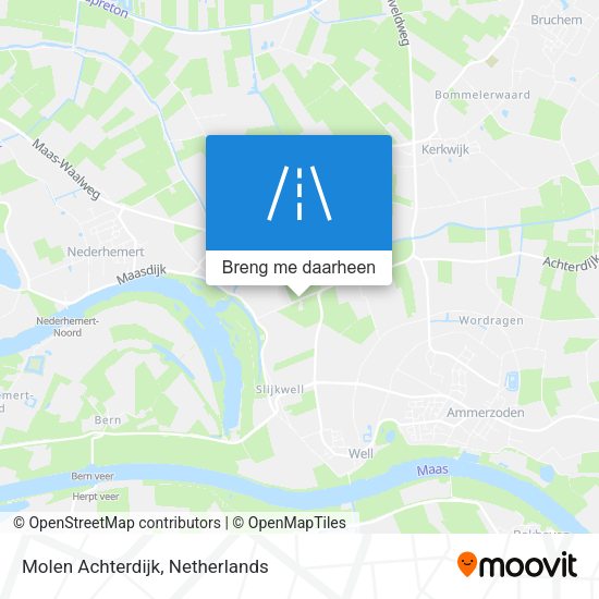 Molen Achterdijk kaart
