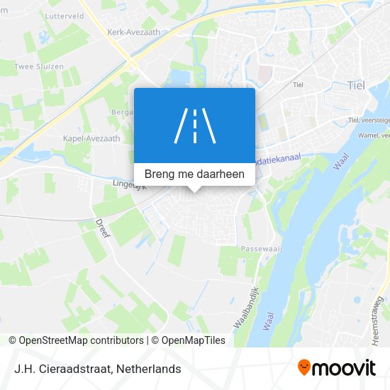 J.H. Cieraadstraat kaart
