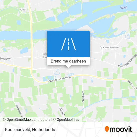 Koolzaadveld kaart
