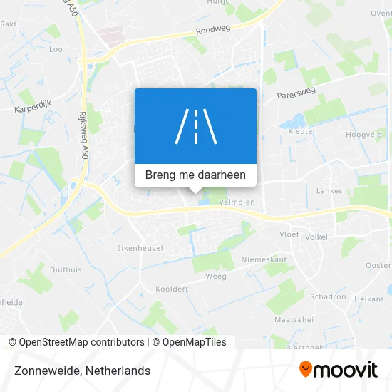 Zonneweide kaart