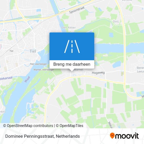 Dominee Penningsstraat kaart