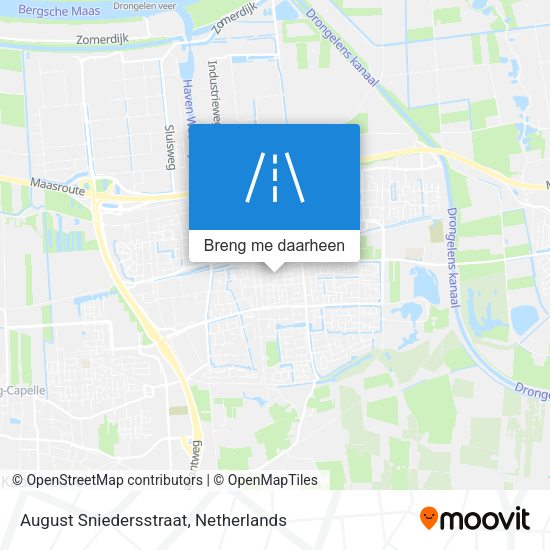 August Sniedersstraat kaart