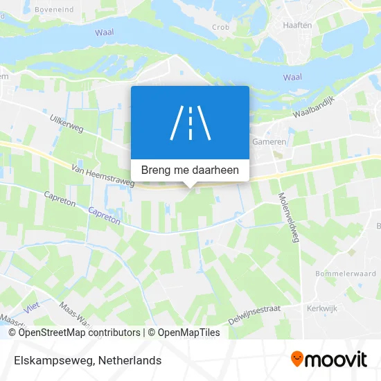Elskampseweg kaart