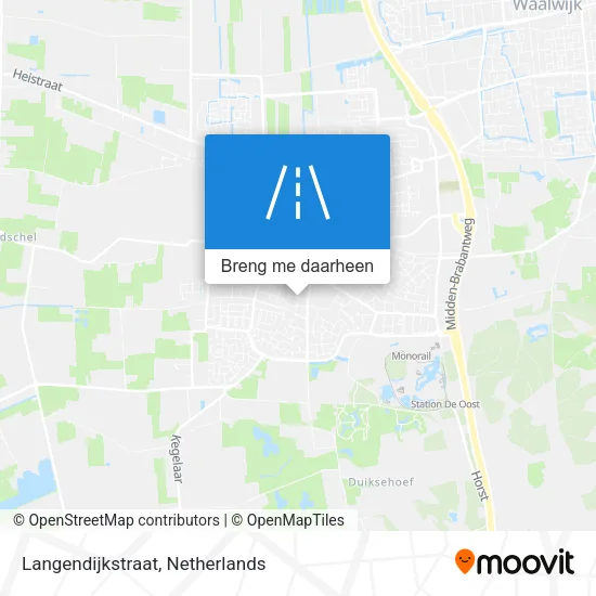 Langendijkstraat kaart