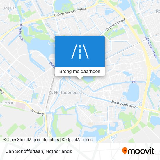 Jan Schöfferlaan kaart