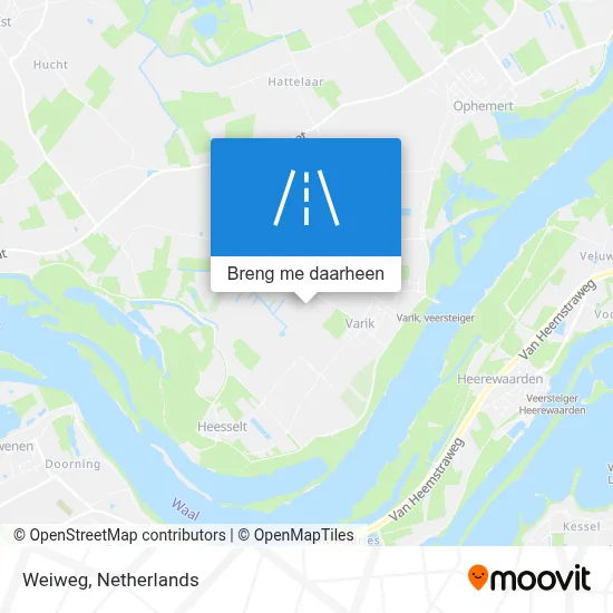 Weiweg kaart
