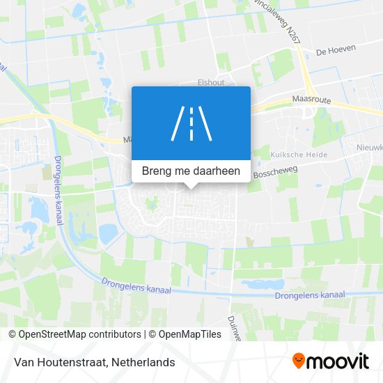 Van Houtenstraat kaart