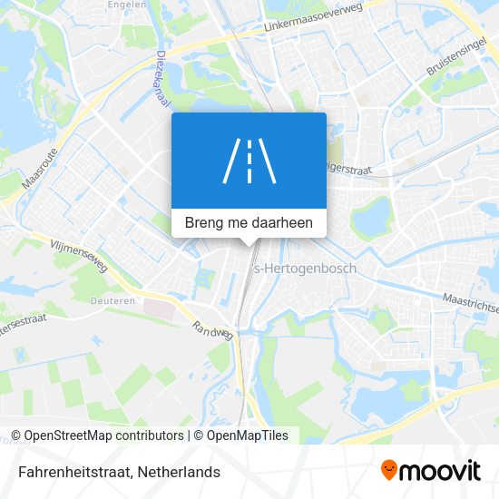 Fahrenheitstraat kaart