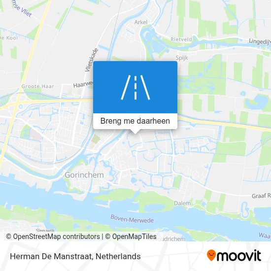 Herman De Manstraat kaart