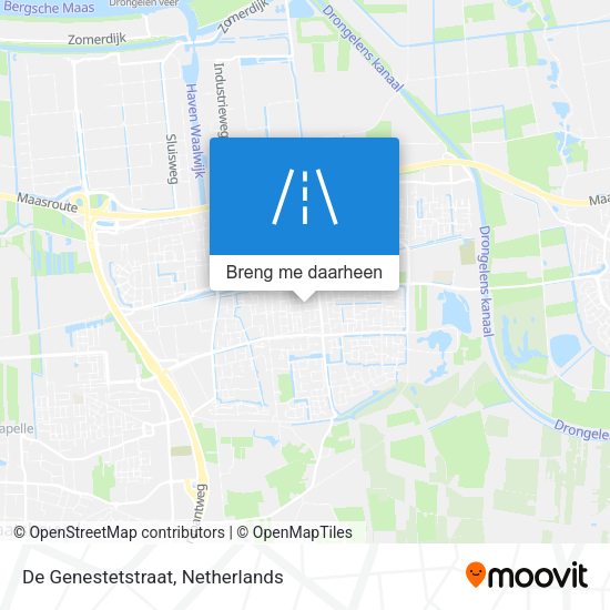 De Genestetstraat kaart