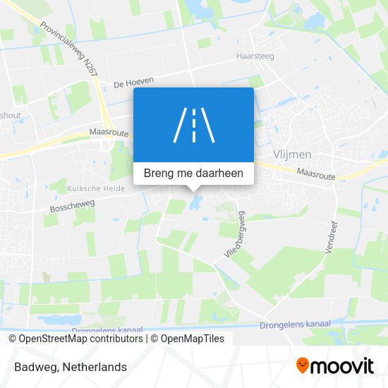 Badweg kaart