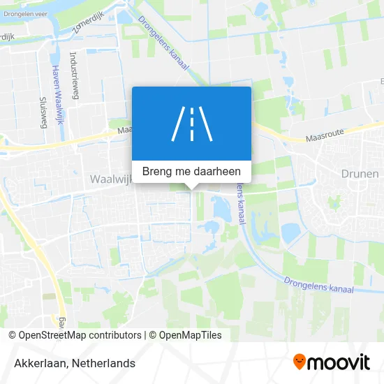 Akkerlaan kaart