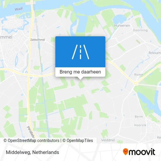 Middelweg kaart