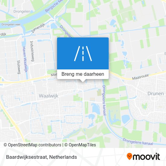 Baardwijksestraat kaart