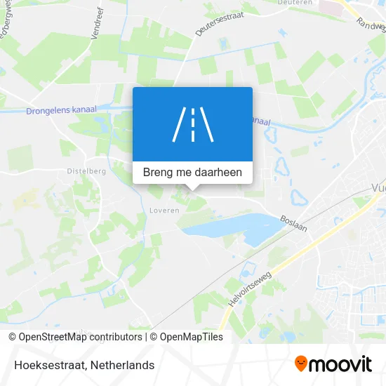 Hoeksestraat kaart