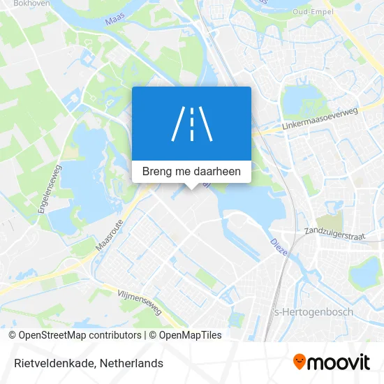 Rietveldenkade kaart