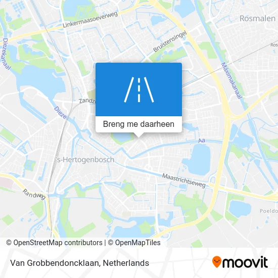 Van Grobbendoncklaan kaart