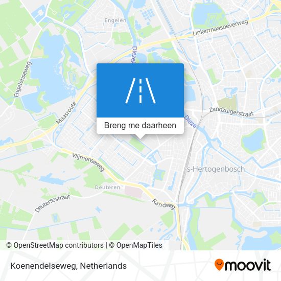 Koenendelseweg kaart