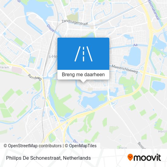 Philips De Schonestraat kaart